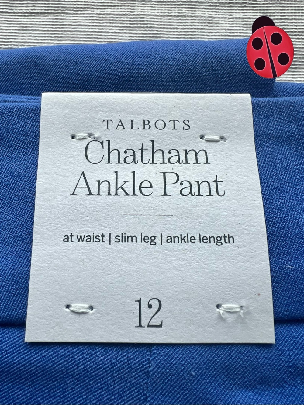 Talbots Women's Blue Ankle Pants size 12 - Picture 3 of 4